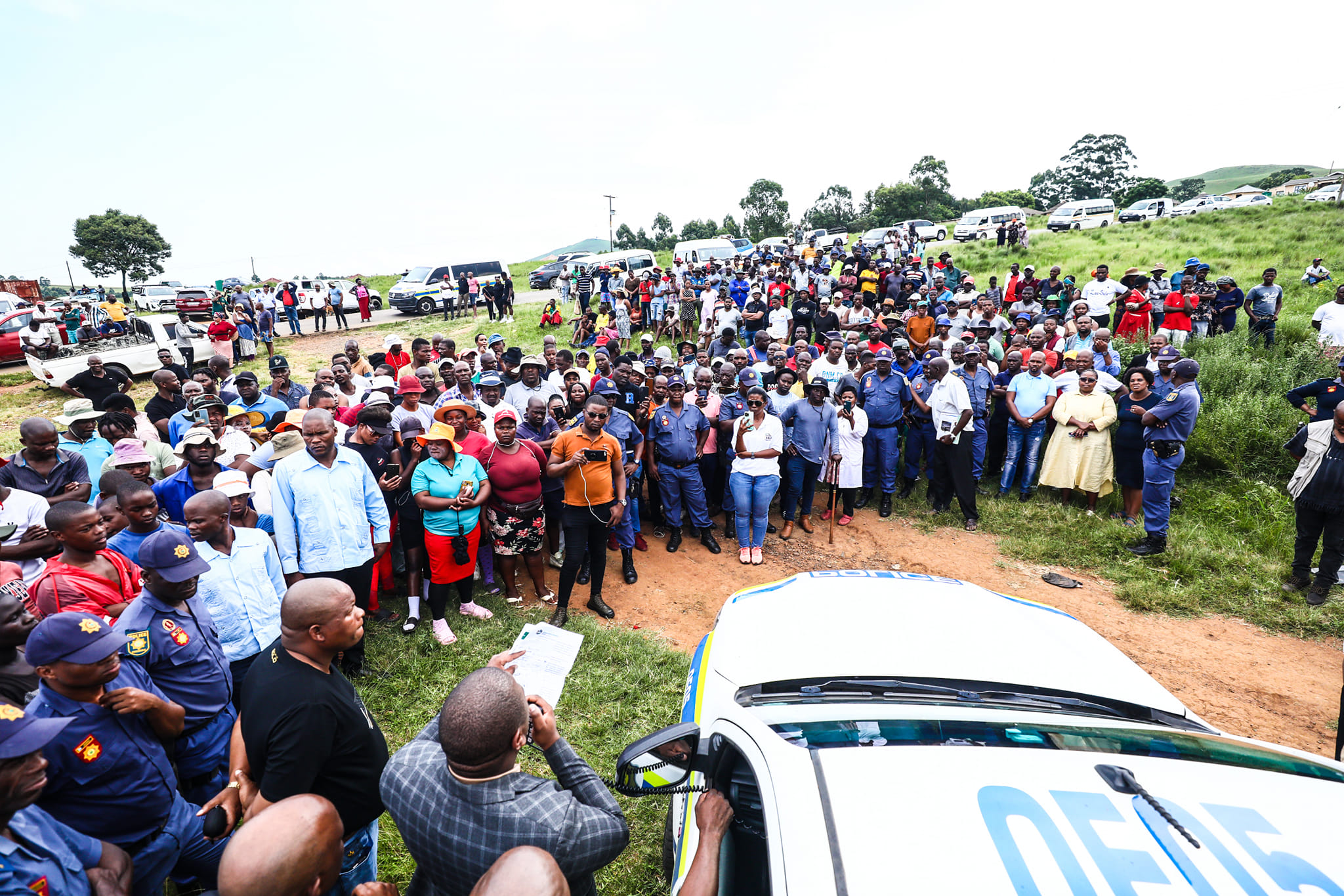 KZN Transport MEC led a high-level team to the area of eNkandla.