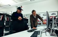 Valtteri Bottas at work with the Centro Stile Alfa Romeo
