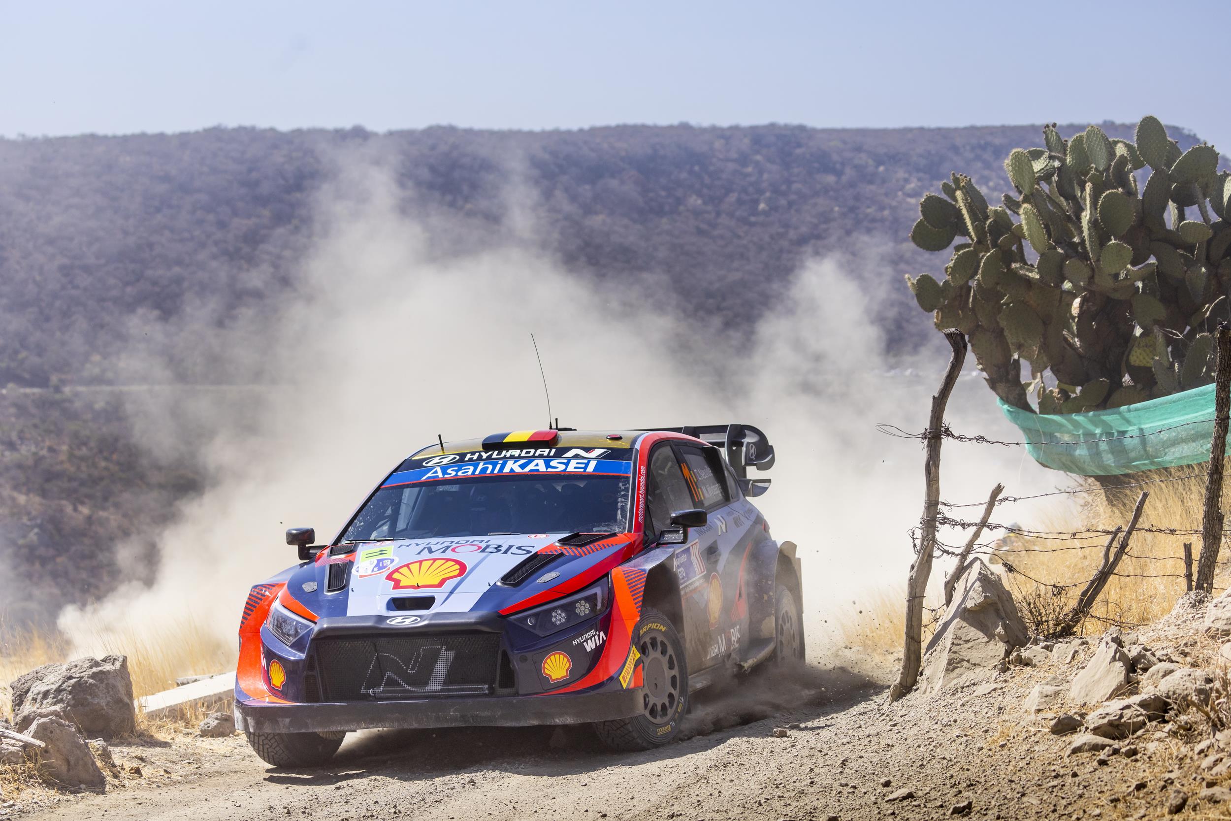 Hyundai claims 3rd podium finish this year in Rally México