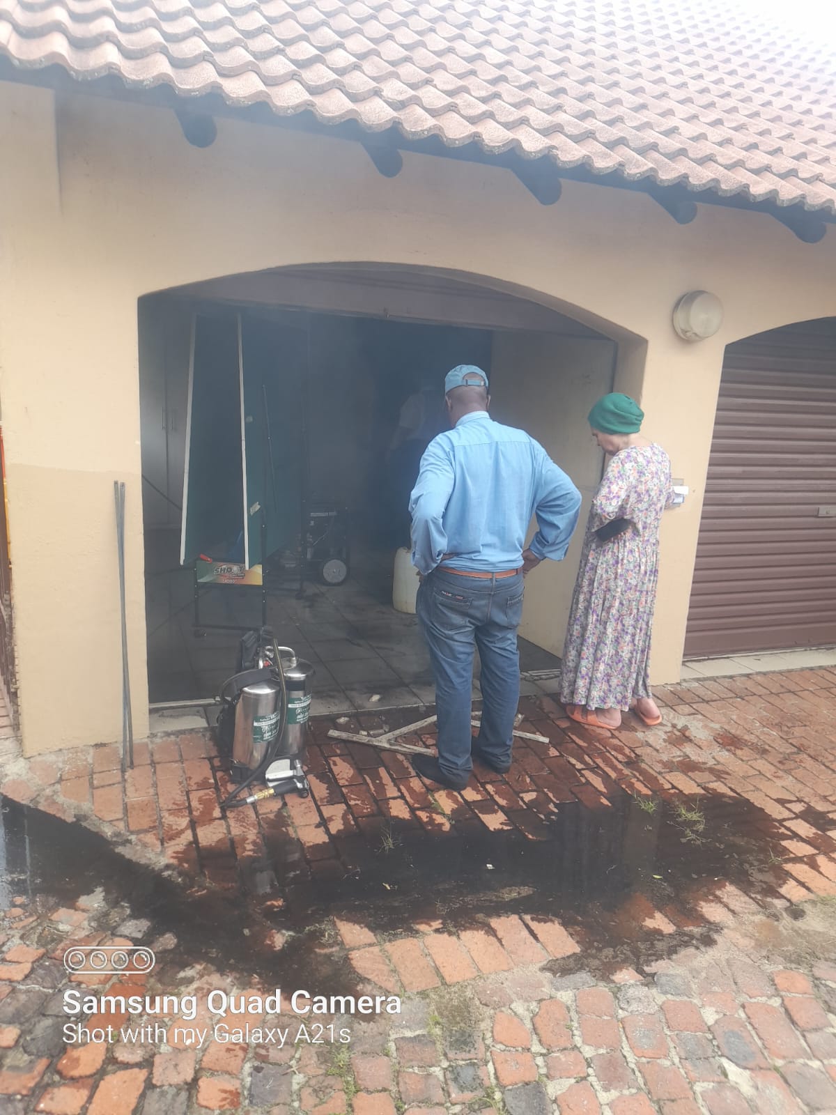 Fidelity Services Group assisted in a house fire in Bryanston