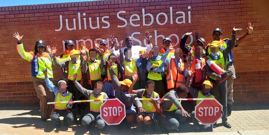 Scholar patrol training at Julius Sebolai Primary School in Braamfischerville