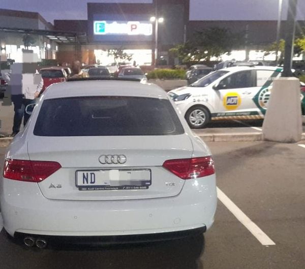 Hijacked vehicle recovered at Cornubia Mall