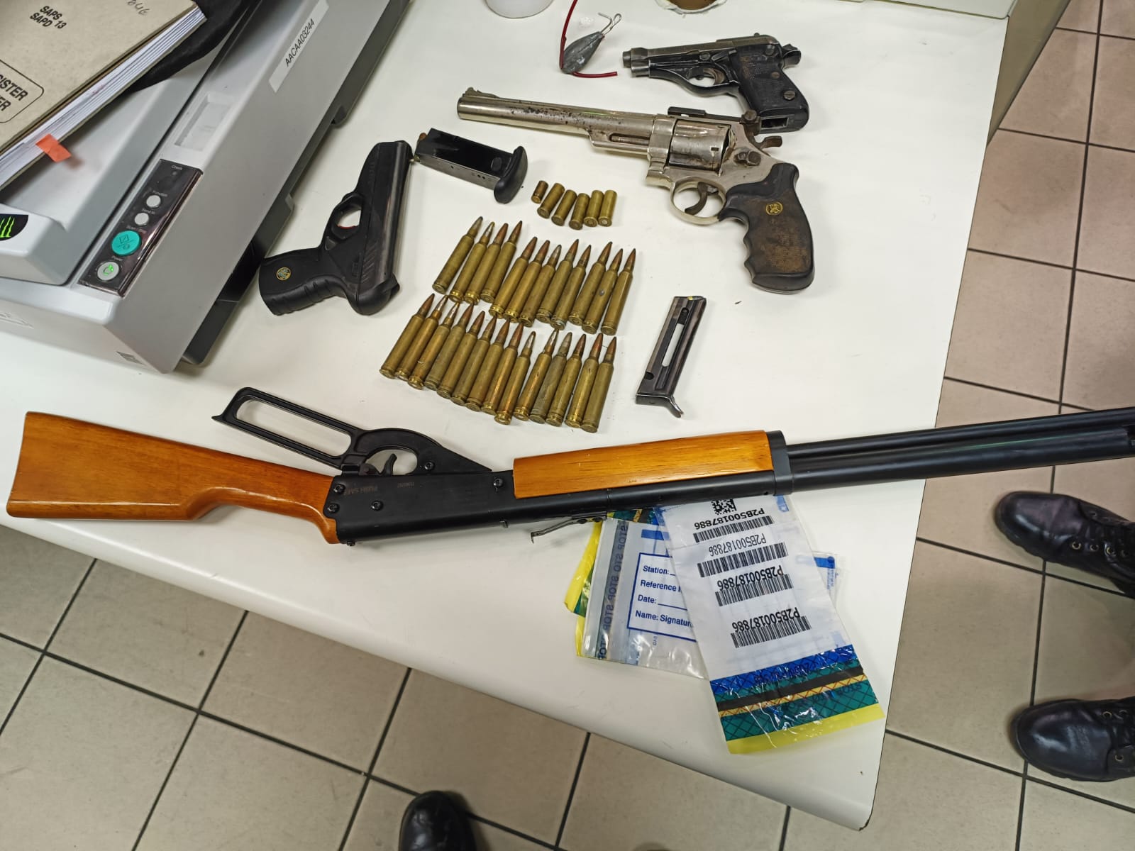 Milnerton police arrest a suspect with four firearms and ammunition