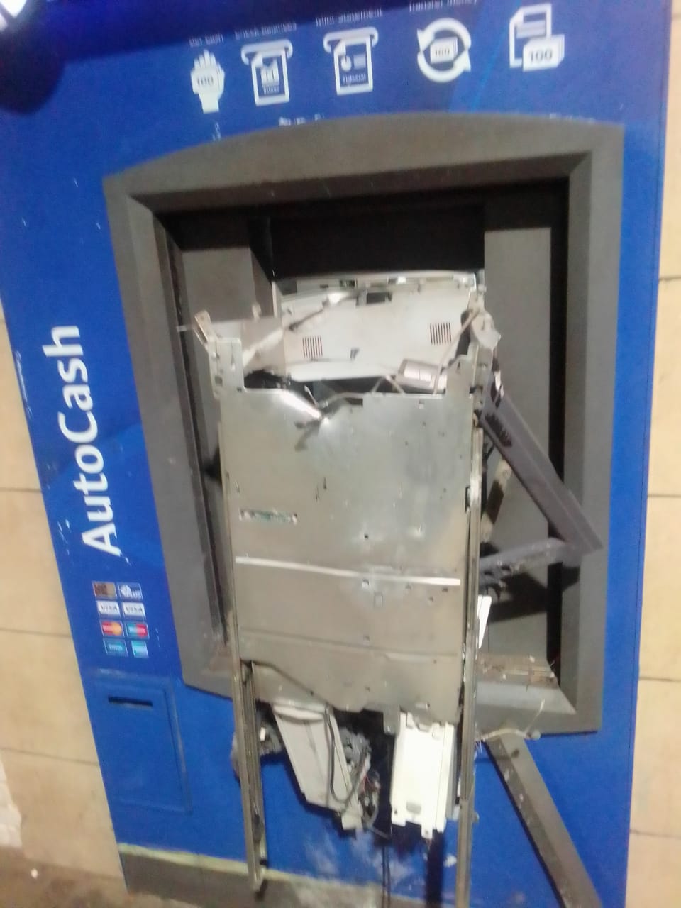 Manhunt launched for suspects following an ATM bombing