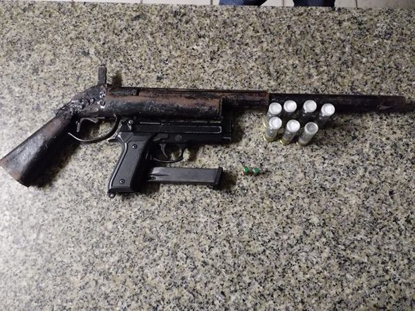 Suspect arrested for possession of illegal firearms and dagga