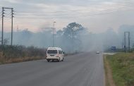 Wildfire affecting the flow of traffic along the Mdantsane access road at or near Dukathole