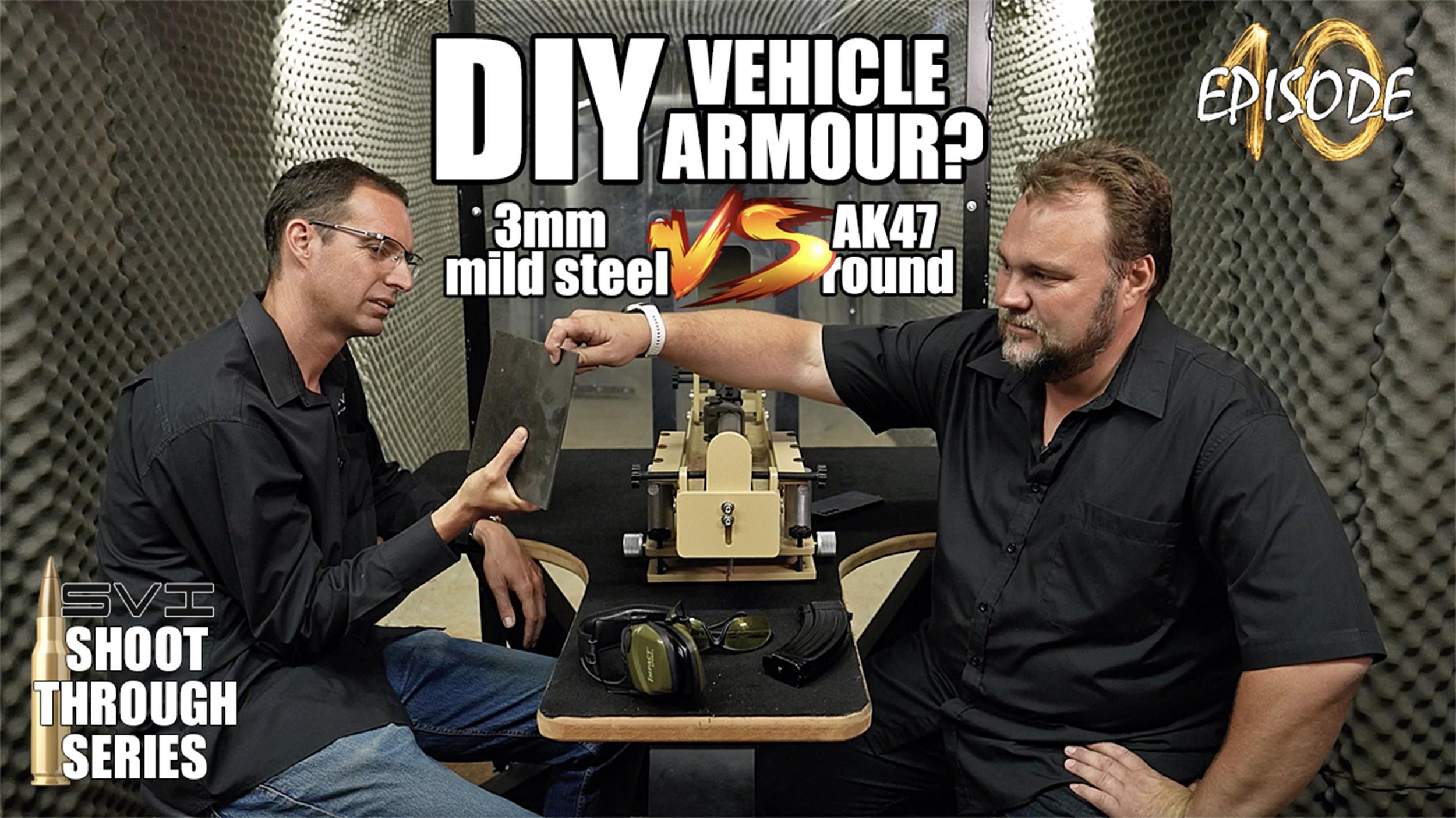 DIY Vehicle Armour? 3mm mild-steel plate vs AK47 round