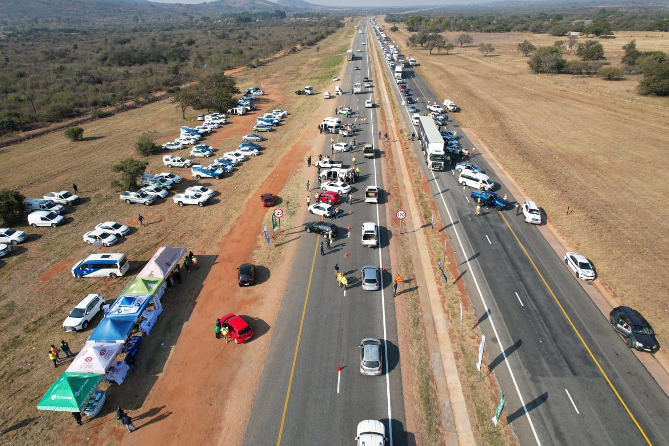 A roadblock was conducted on the N4 Brits Plaza
