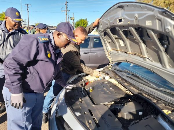 Multi-disciplinary forces of Operation OKaeMolao conducted a walkabout at Mabopane Station