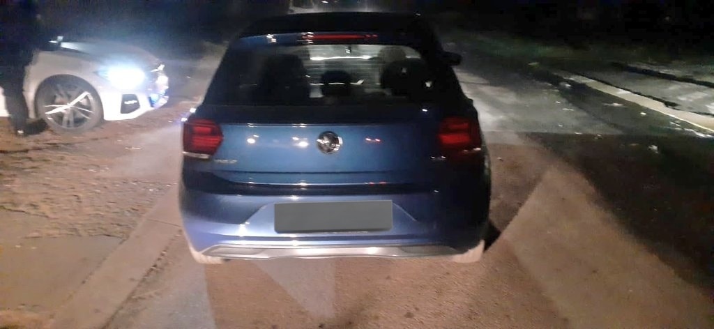 Hijacked vehicle recovered abandoned at Arlberg Ave in Eldorado Park Extension 4