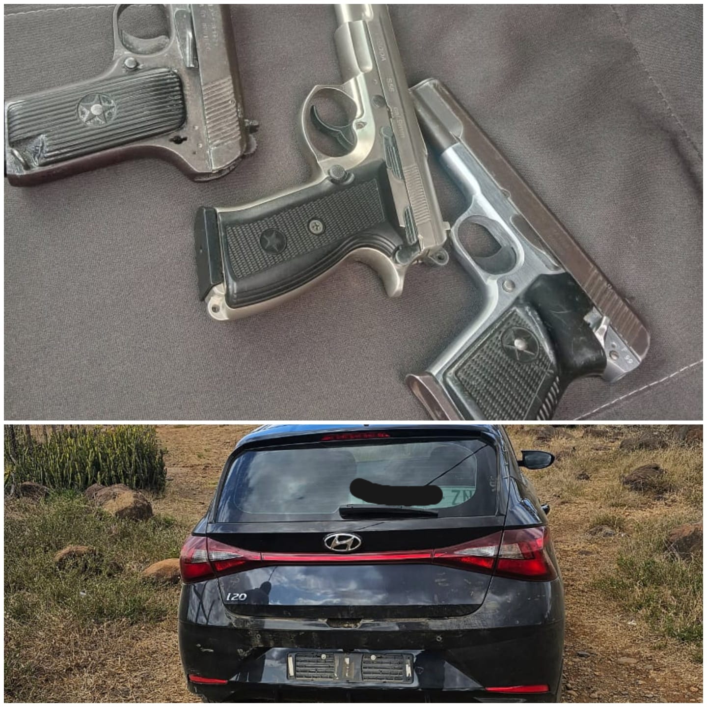 Three suspects nabbed shortly after an armed business robbery