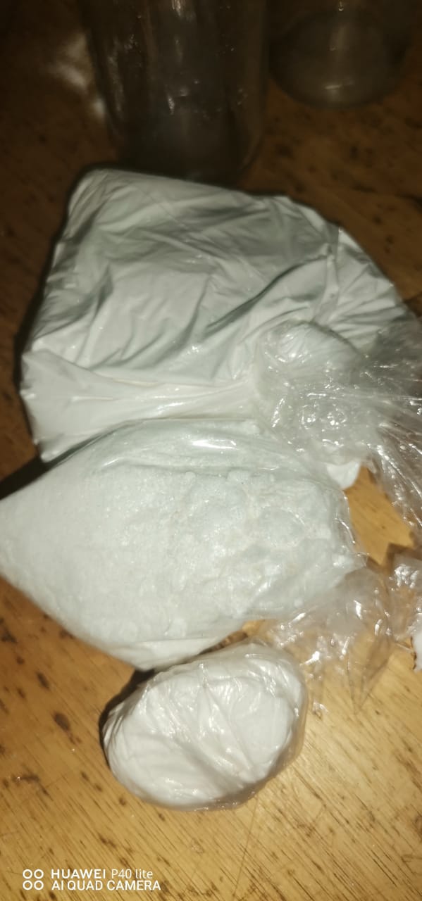 A woman was found in possession of cocaine powder and rock cocaine valued at an estimated street value of R50 000