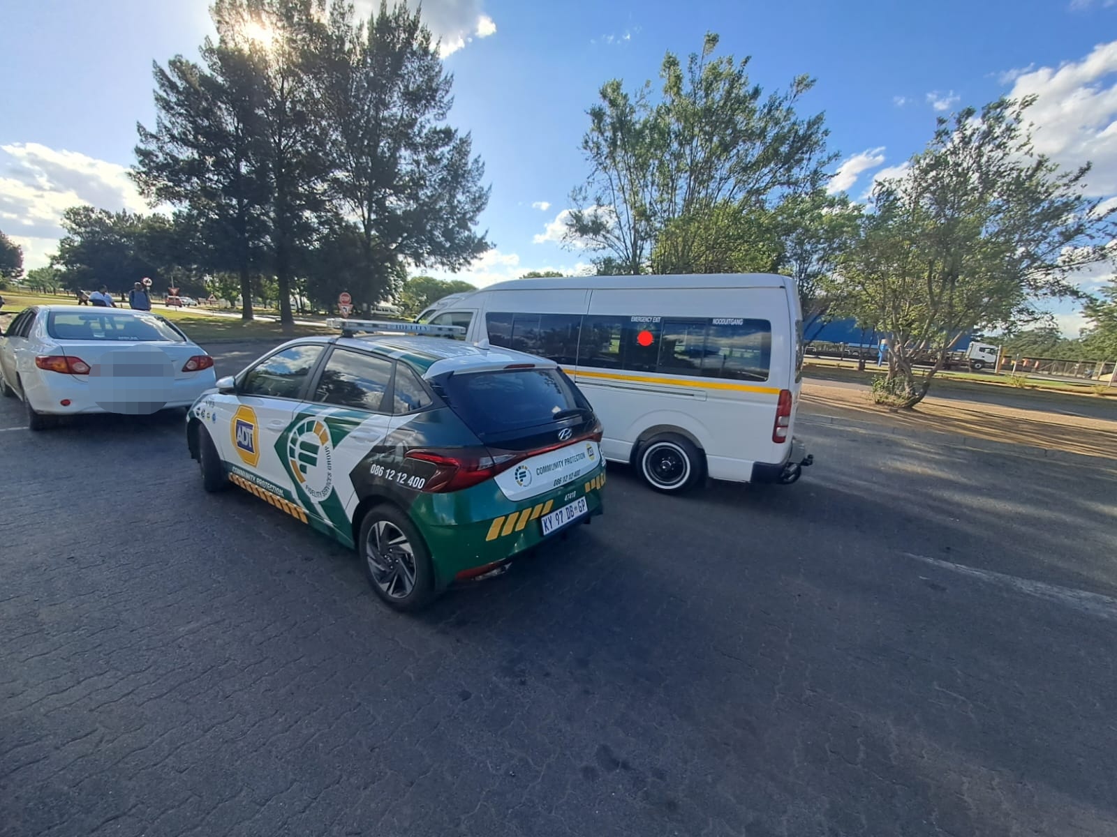 Stolen taxi recovered by Fidelity Services Group in the Vaal