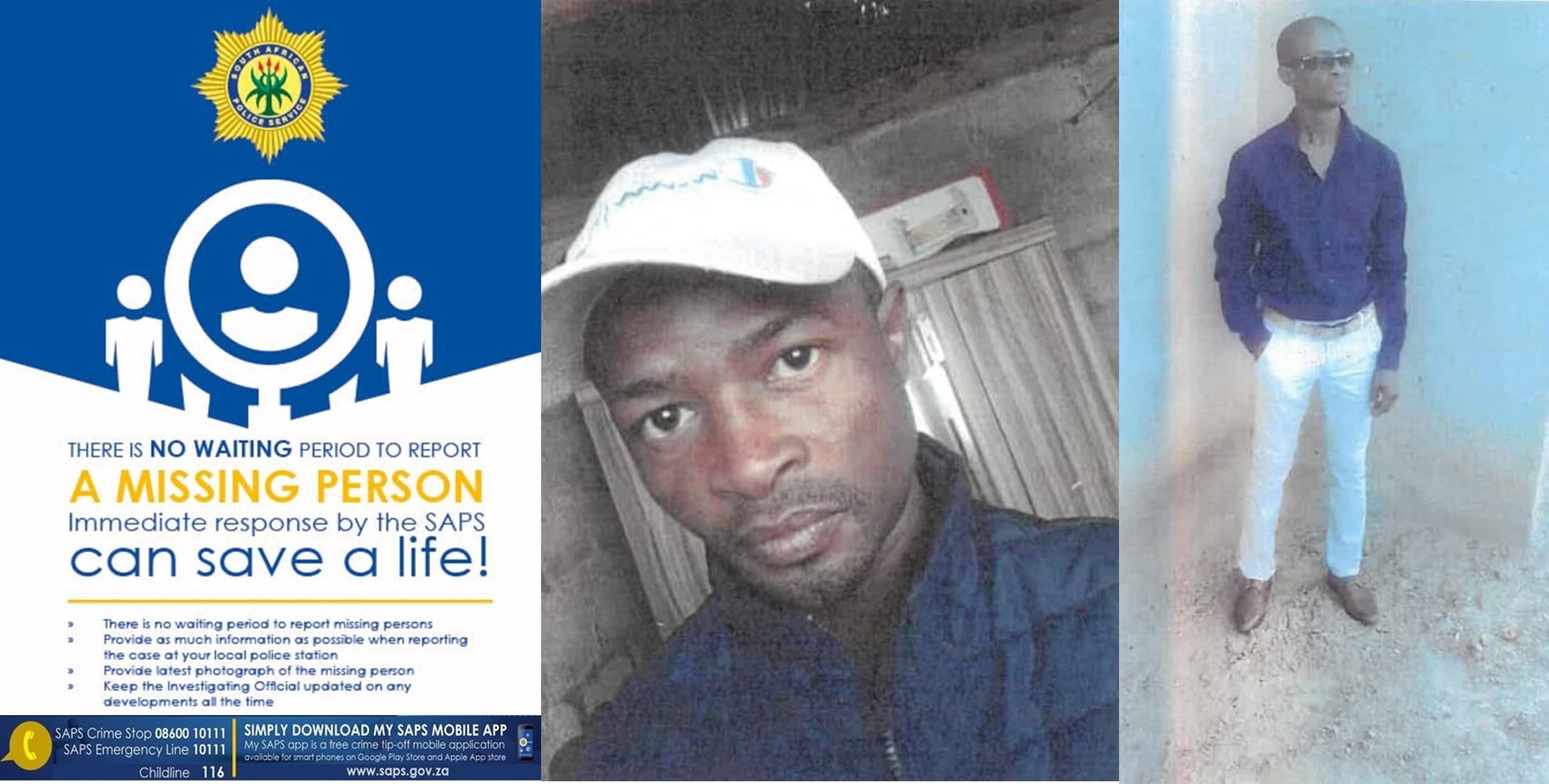 Kanana police request community assistance in locating missing Johannes Motshoeneng