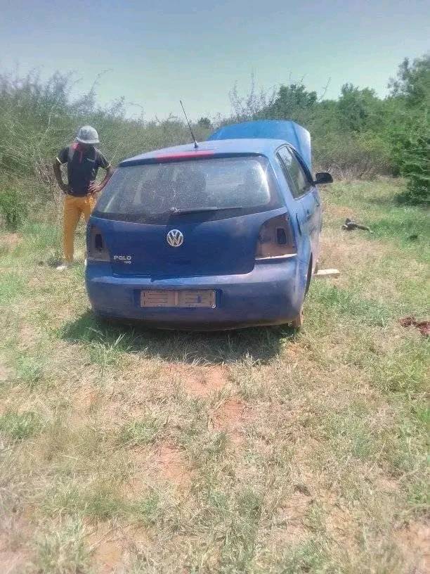 Unclaimed blue vehicle found in Kgaphamadi
