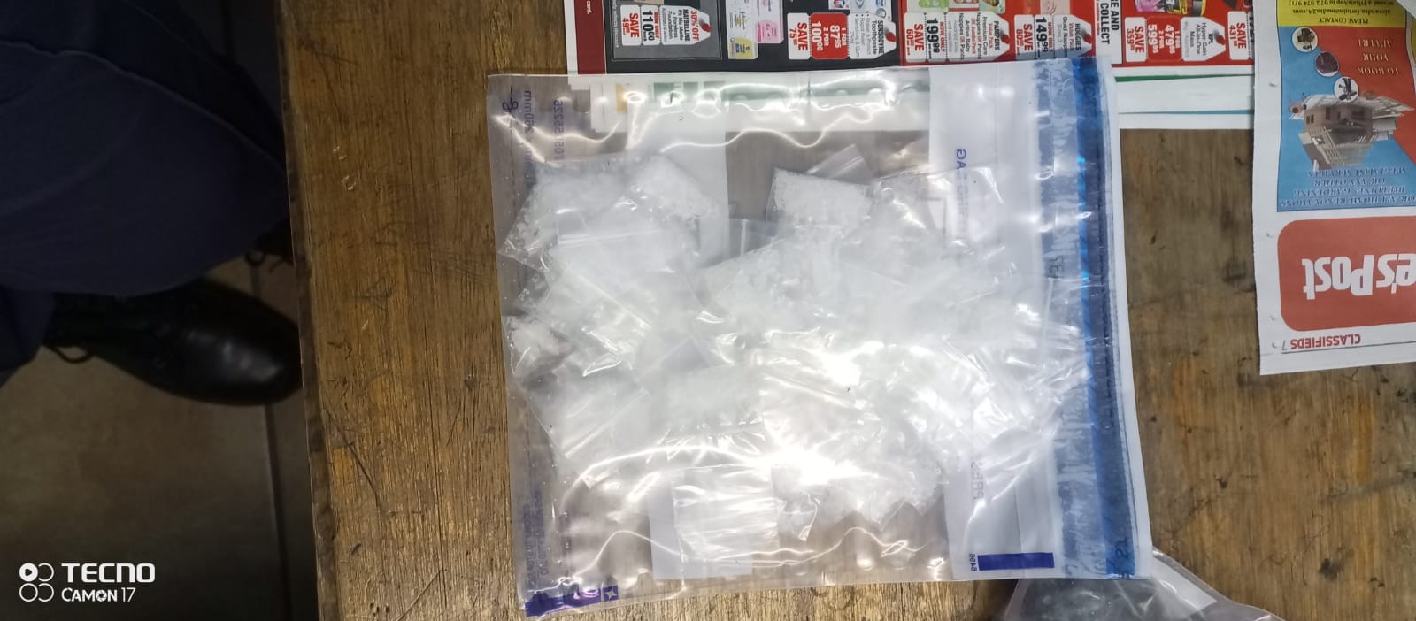 Suspects on their way to court on possession charges