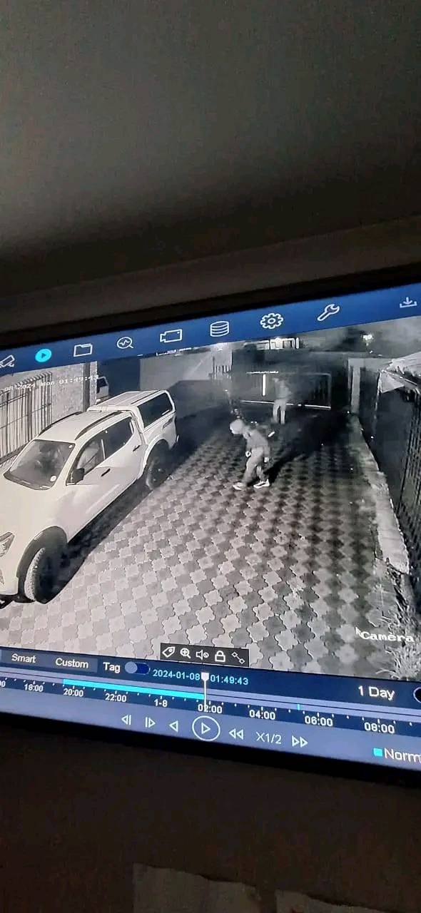 Surveillance camera captures suspects in Suzuki LTZ 400 quad bike theft in Witbank