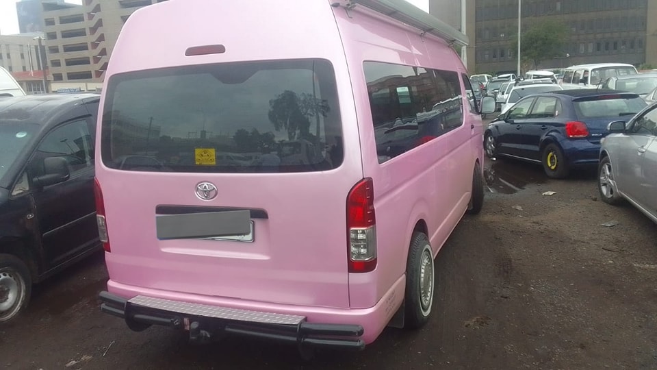 Taxi impounded for number plate investigation in Johannesburg