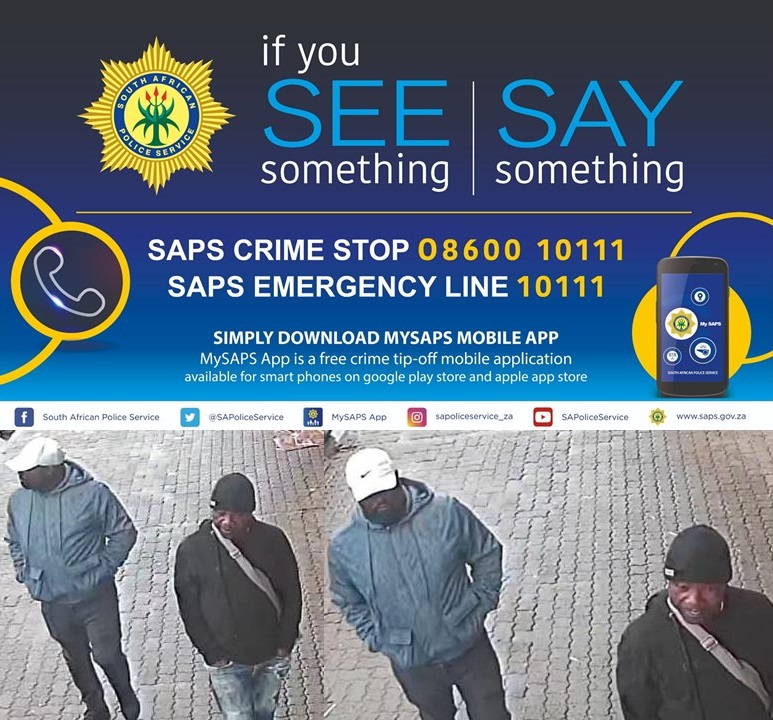 Police in Mokopane are appealing to the community to assist in identifying the suspects responsible for an incident of robbery with firearm