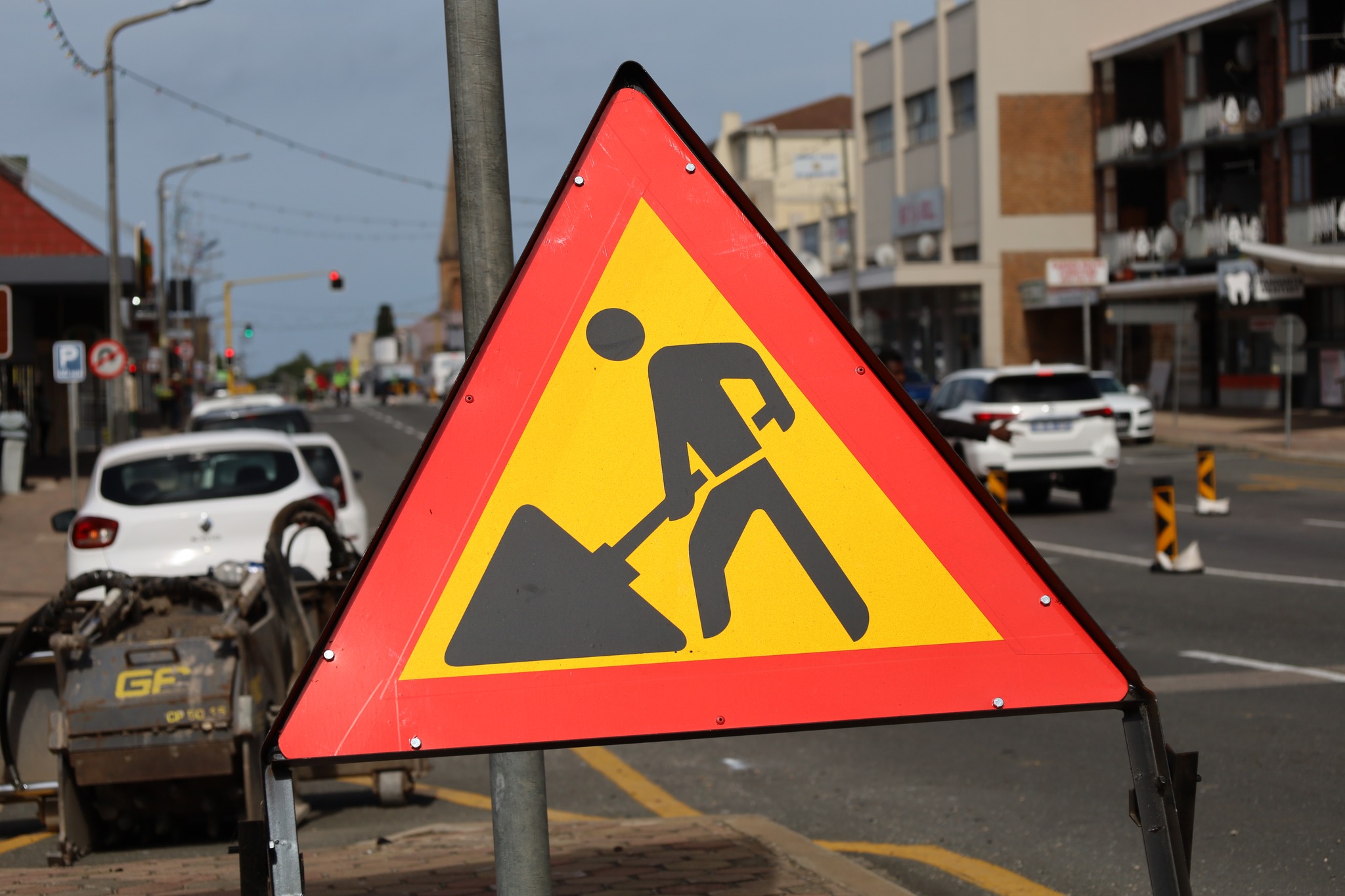 Marsh street in Mossel Bay is currently under construction