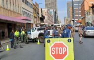 Visible law enforcement in the Johannesburg CBD