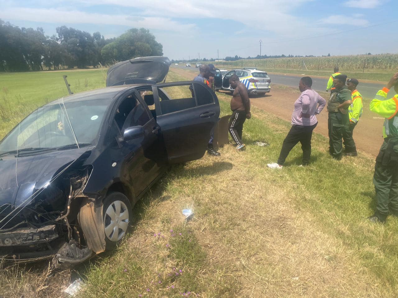 Suspect attempting to evade a roadblock was caught following a chase