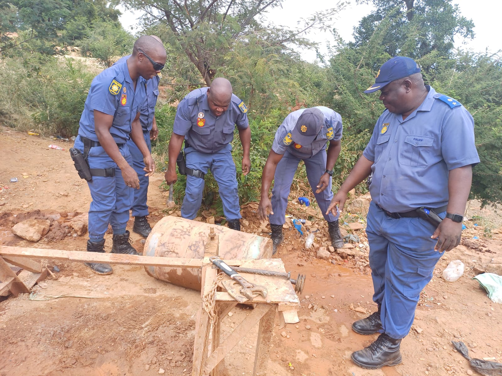 Operation Vala Umgodi rounds up illegal miners in joint forces effort