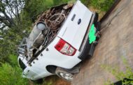 Ford Ranger bakkie loaded with scrap metals recovered