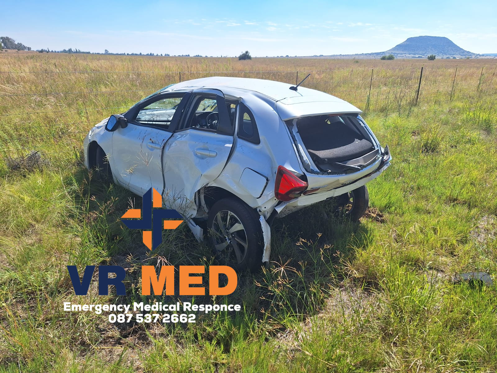 Minor injuries after a rear-end crash near Bloemfontein