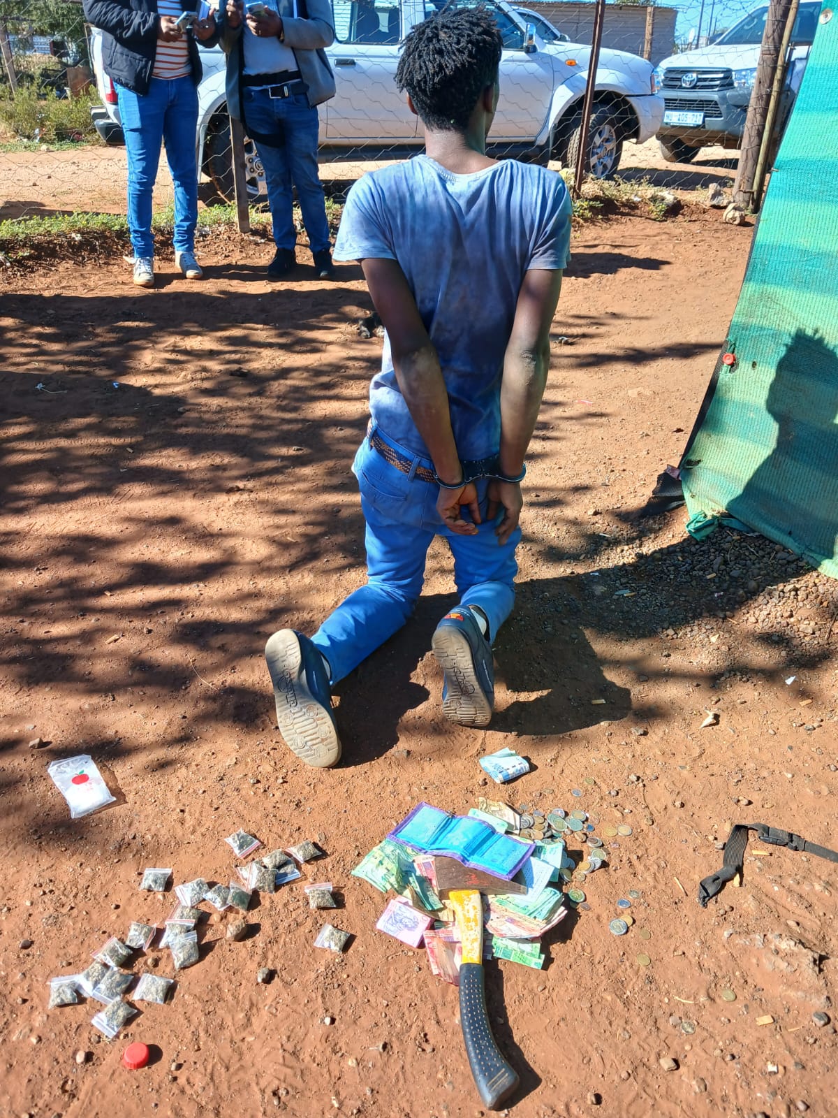 Police remove drugs from the streets in Postmasburg