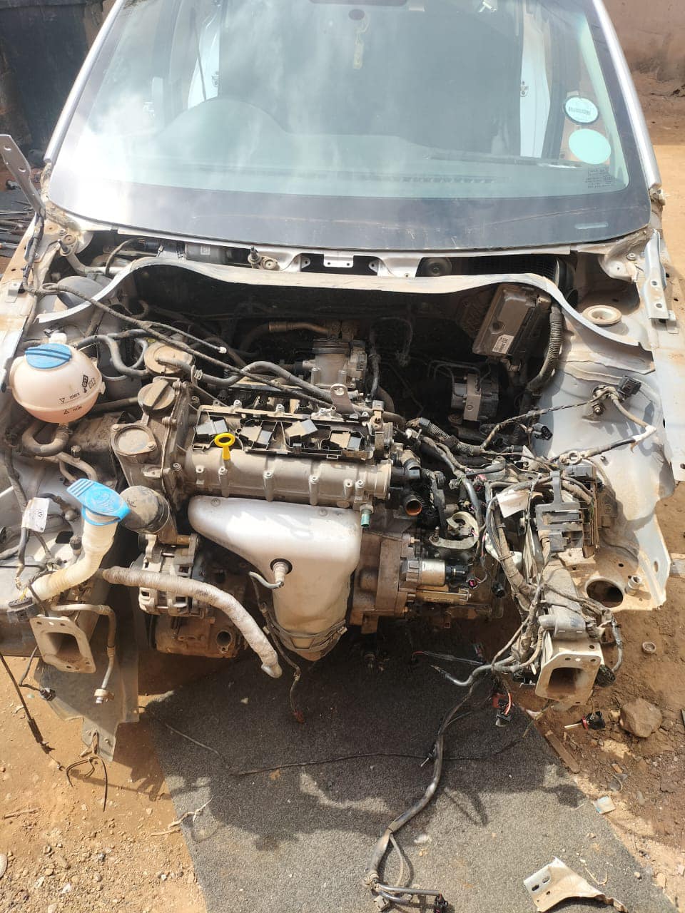 Suspect caught whilst stripping a hijacked vehicle in Etwatwa