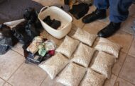 Counter-narcotics and Welkom K9 unit arrest a man with a stash of mandrax tablets and crystal meth drugs worth about R300 000