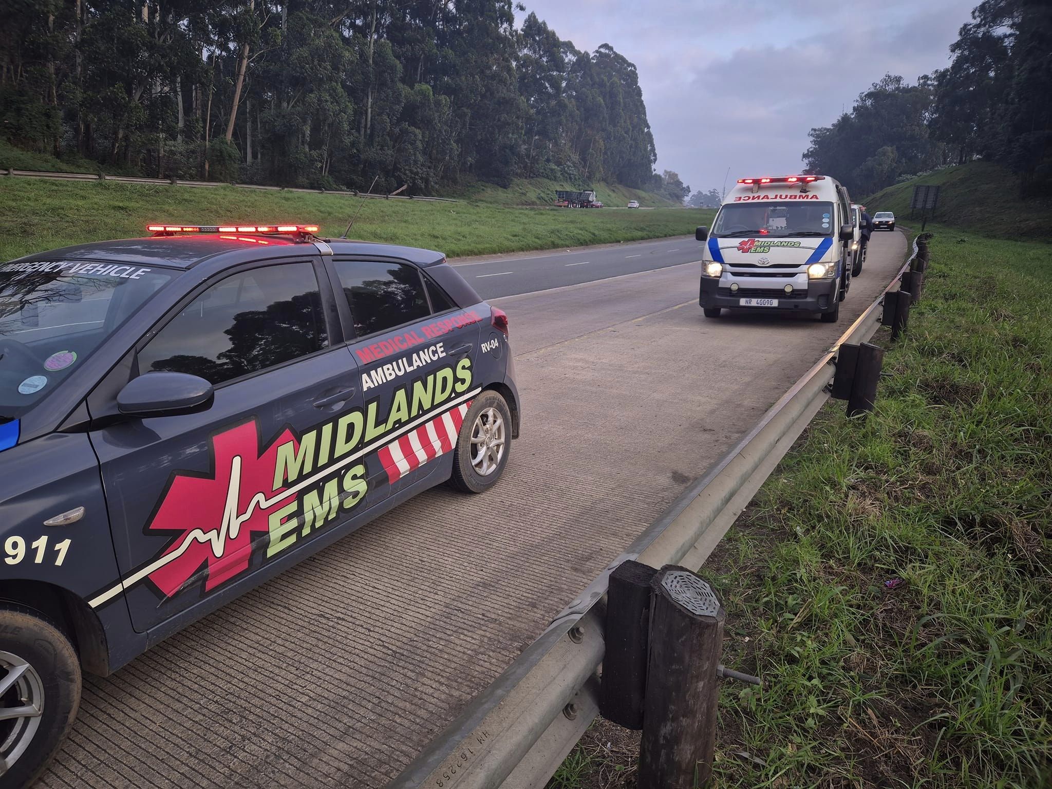 Single-vehicle collision leaves six injured on the N3 Southbound