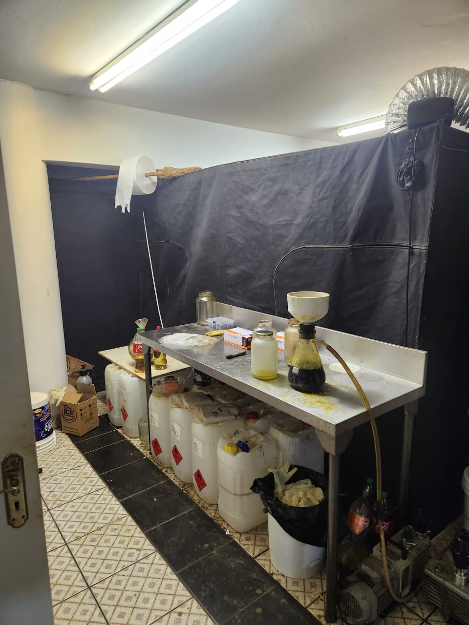 Johannesburg K9 discover and dismantle a Clandestine Drug Laboratory worth Millions in Alberton