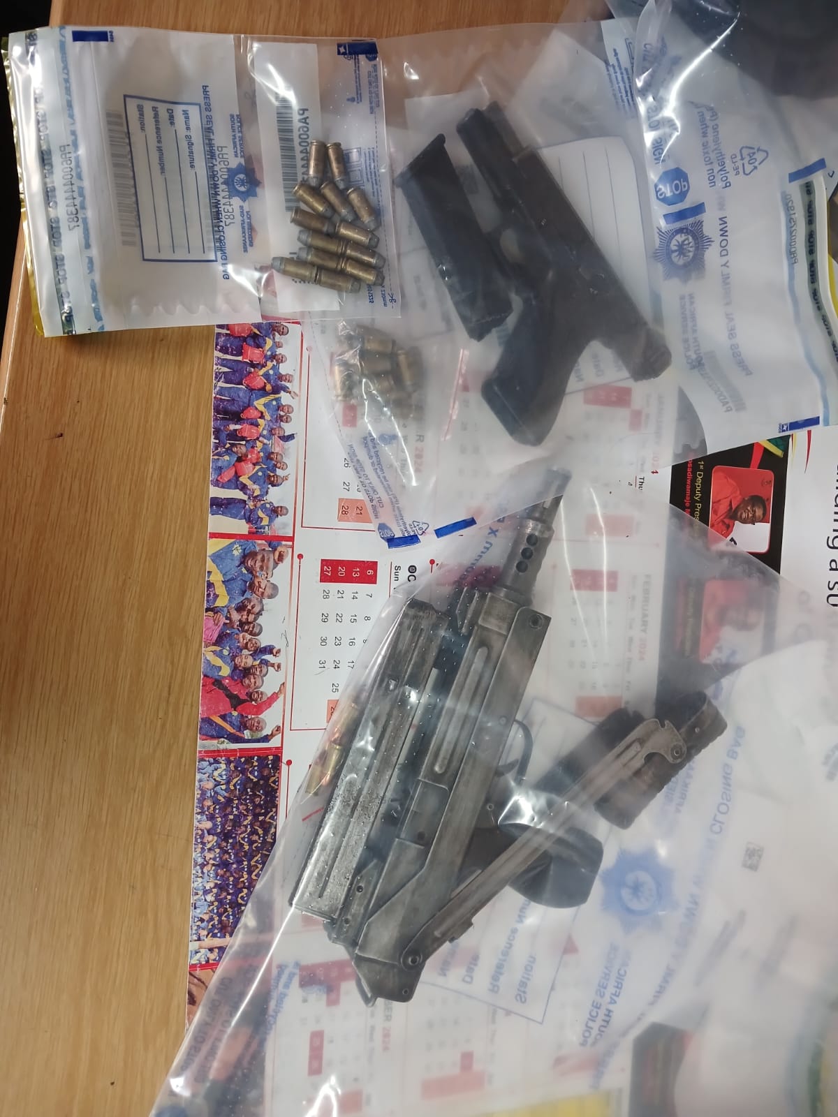 Suspect face charges for the illegal possession of firearms
