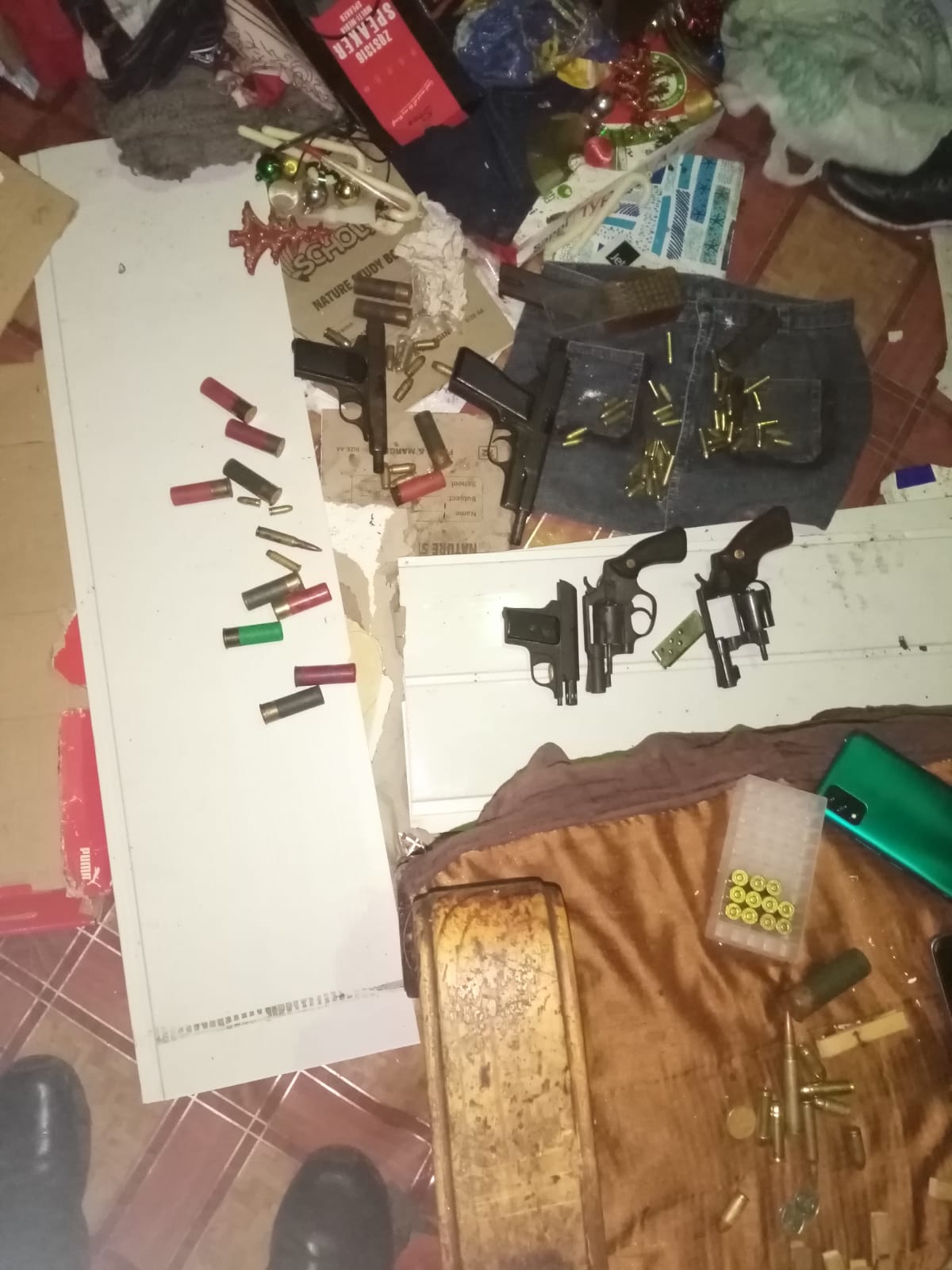 Police recover five firearms and arrest suspects in Chatty