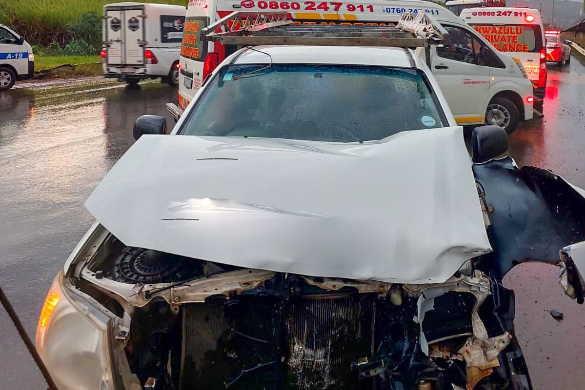 Four occupants injured in a collision on the R33 close to Copesville