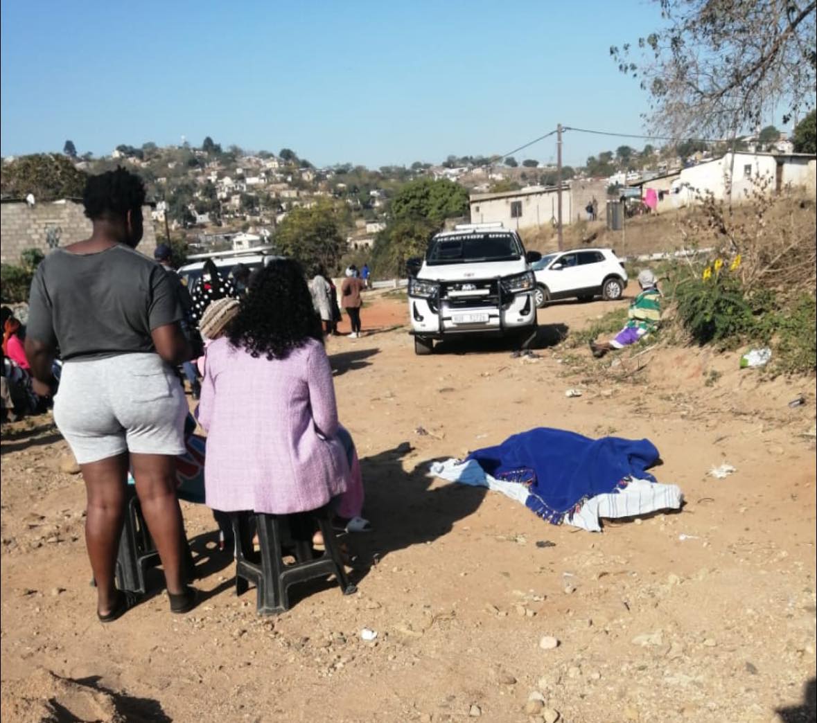 The body of a female was discovered in a pool of blood in Amaoti
