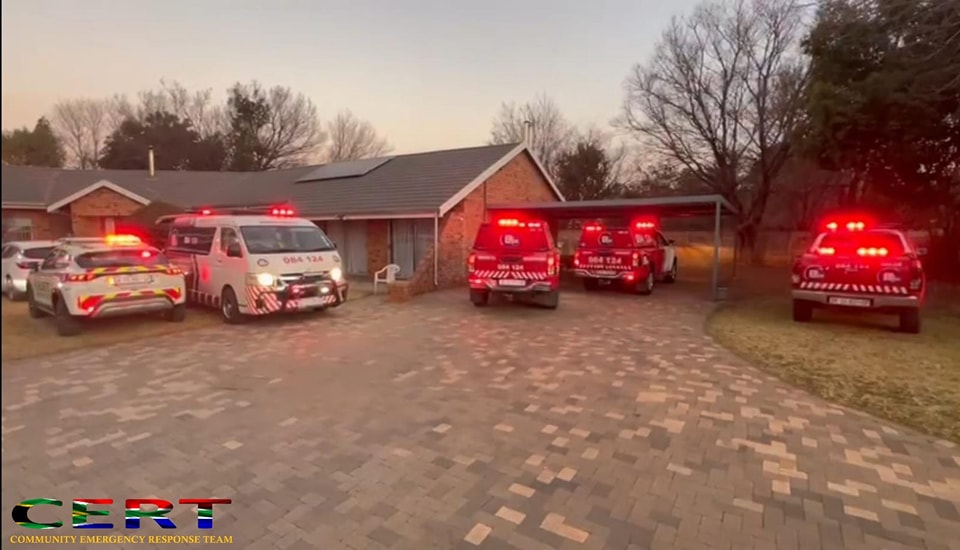Medical emergency at a residential home in Henley on Klip, Meyerton