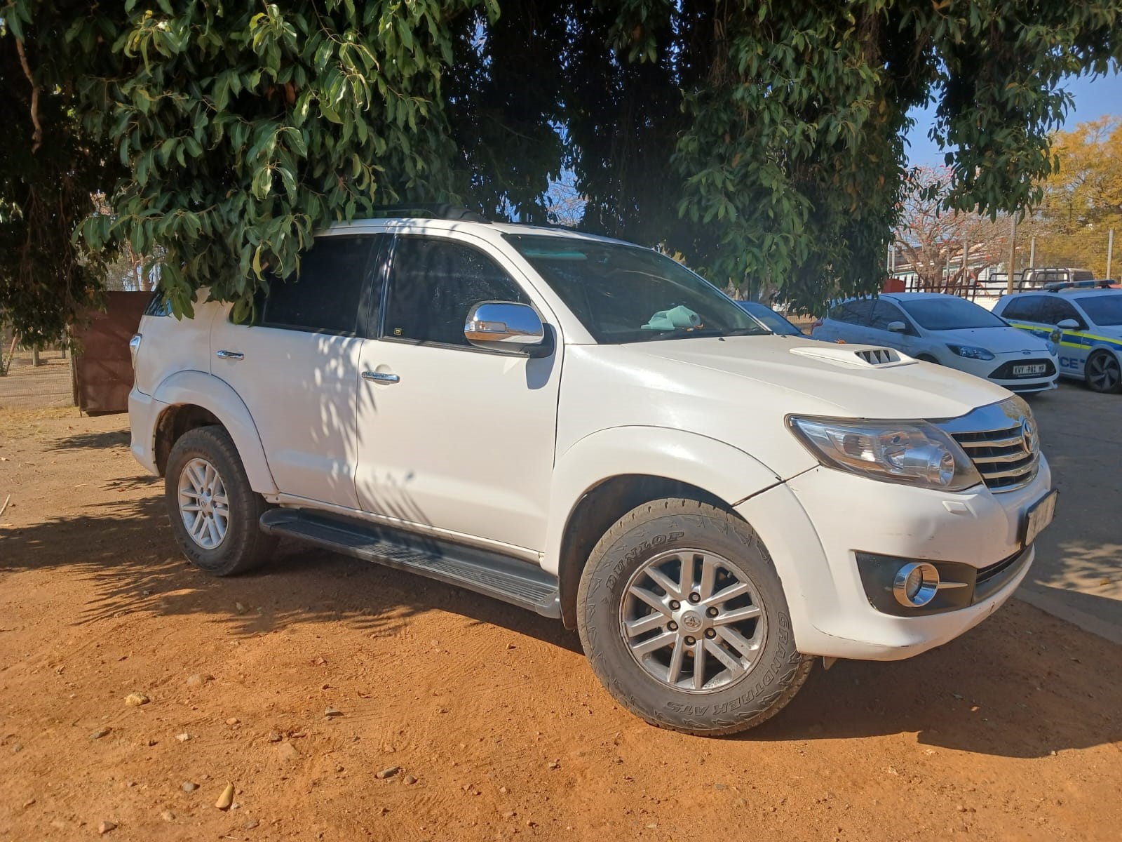 Vehicle registered under Tribal Authority allegedly used in the commission of crime