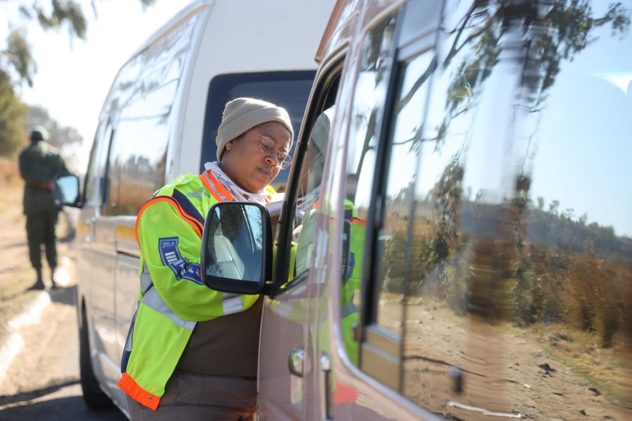 Road safety roadblock conducted by Gauteng Department of Community Safety