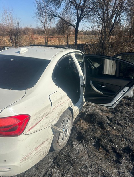A vehicle used in an armed robbery found abandoned in Garsfontein
