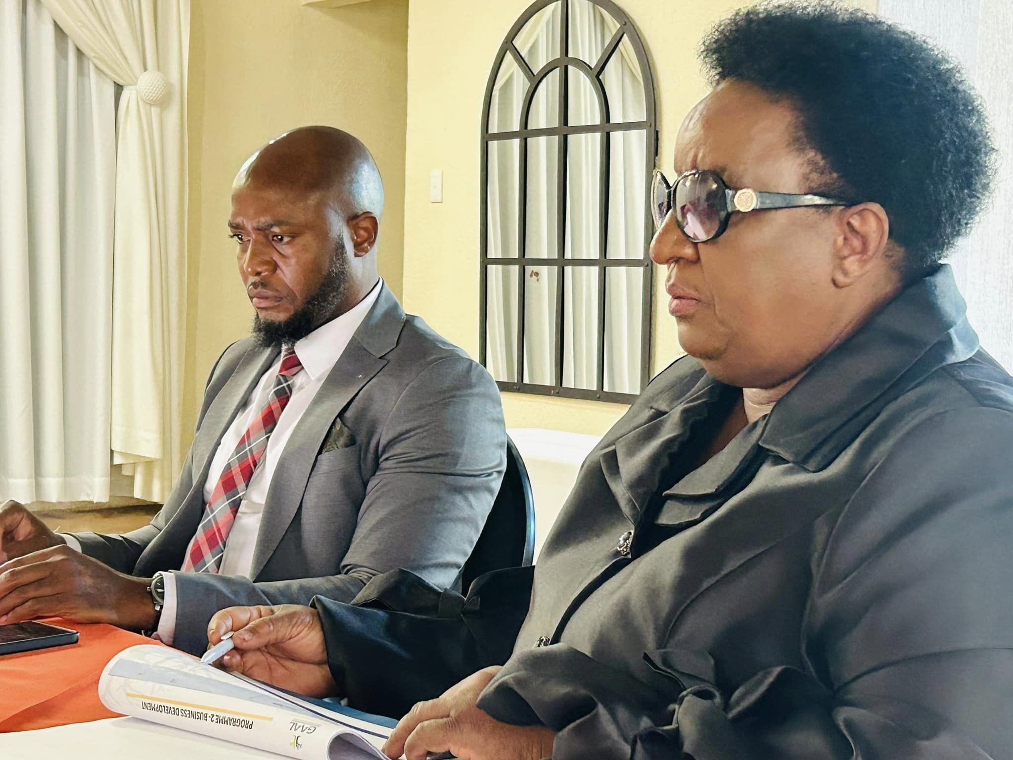 MEC Violet Mathye in a meeting with the Management of the Gateway Airports Authority Limited