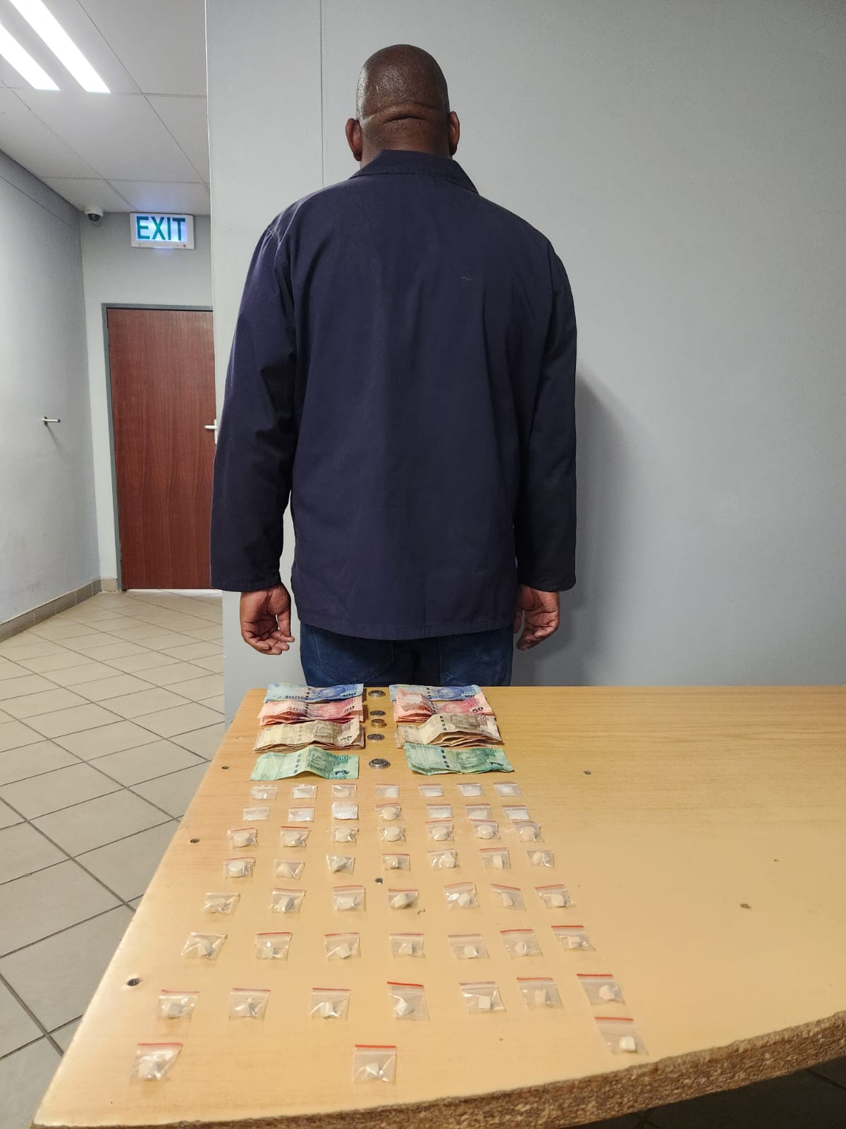 Alleged drug dealer caught red handed selling drugs in Welkom CBD