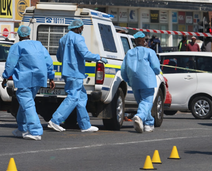 Robbery suspect shot and fatally wounded in a shootout with police