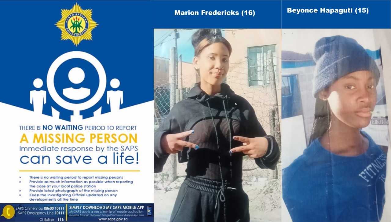 Delft FCS Unit seeks help from the public to locate two missing teens