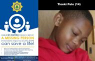 SAPS in Thabong seek missing teenage boy