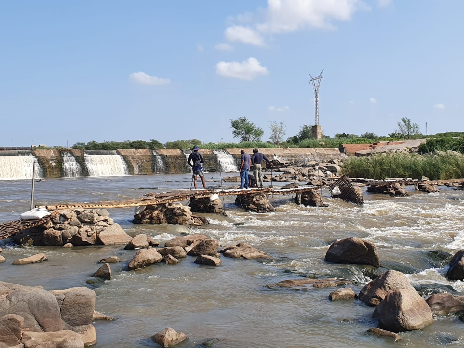 Police destroys a bridge over the Limpopo River near Beitbridge Border in a concerted effort to prevent and combat illicit mining