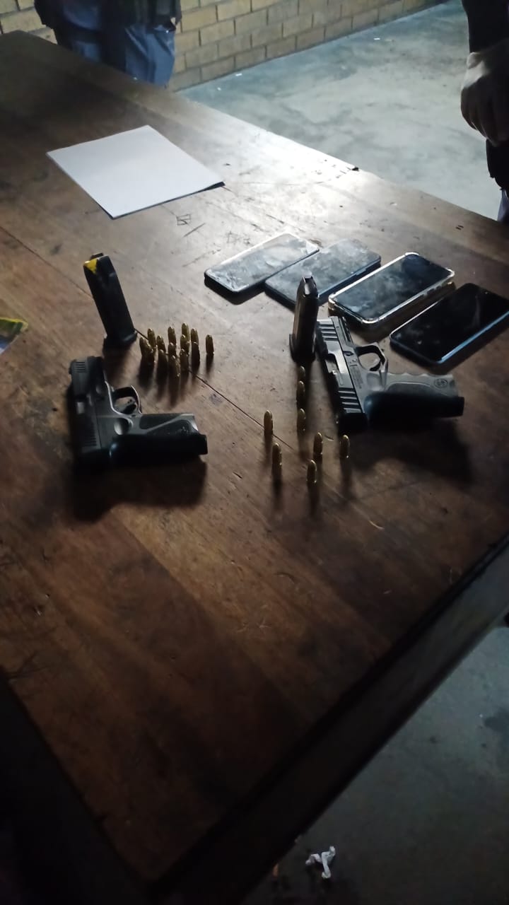 Suspects appear in court for the illegal possession of firearms
