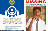 Help police find missing Thato Shadrack Mahlophe